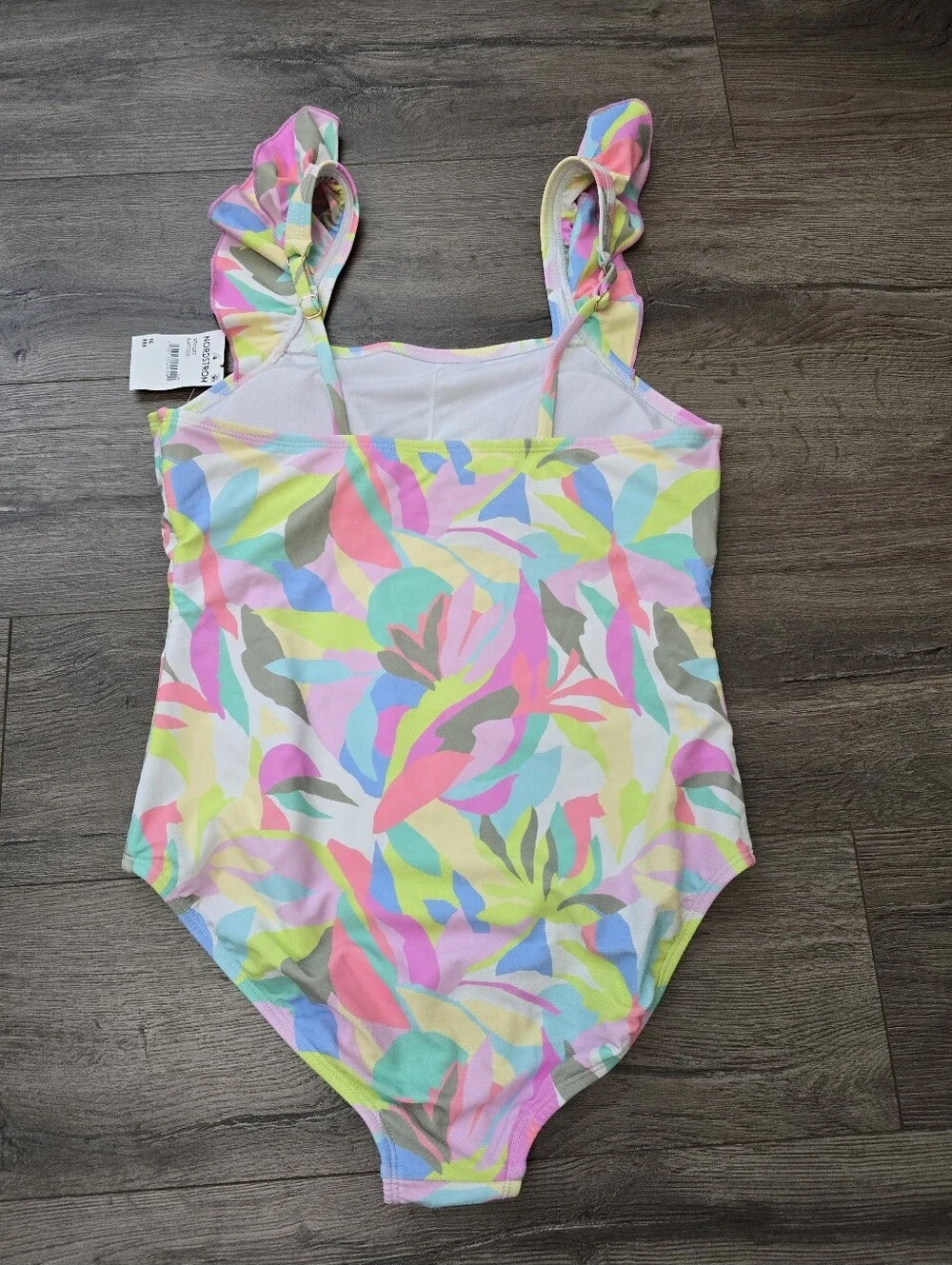 Raisins Girls' One-Piece Swimsuit Pastel Tropical Girls Size 16